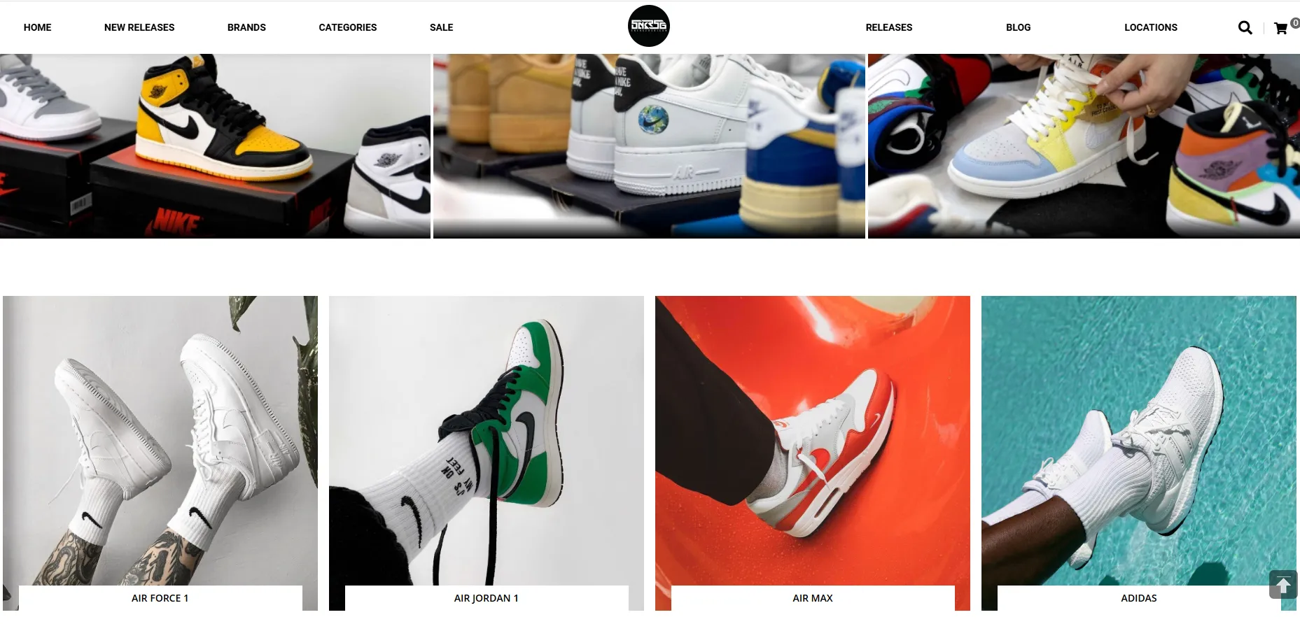 Sneaker shoe store name